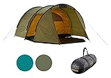 Grand Canyon Unisex – Erwachsene Robson Tunnelzelt, Oliv, 4 Personen