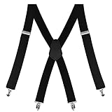 Nutabevr 3,5 cm breite Hosenträger für Herren, Länge 110cm elastisch und...