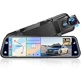 Alpinetech 9,66 Zoll 2,5K Rückfahrkamera Spiegel mit Wireless CarPlay Android...