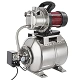 Arebos Hauswasserwerk | 1200 Watt | Fördermenge 3800 l/h | Förderhöhe 48...