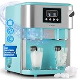 Klarstein Eiswürfelmaschine Klein, 1,8L Eiswürfelbereiter, für Crushed und...