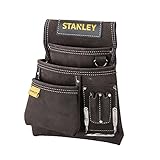 Stanley STST1-80114 Hammer- und Nageltasche aus Büffelleder, Braun/Gelb, L