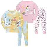 LOLPIP Mädchen Schlafanzug Tie Dye Bedruckte Nachtwäsche 100% Baumwolle...
