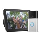 Echo Show 8 | Anthrazit + Ring Akku-Videotürklingel | Nickel Matt