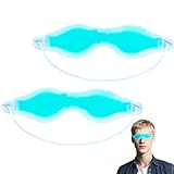 ColdCool Gel-Augenmaske, 2 Pack kühlende Eis-Schlafmasken für geschwollene...