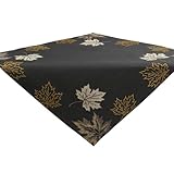 Elegante Herbstlaub-Stickerei Graue Mitteldecke Tischdecke 85x85 cm -...