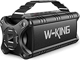 W-KING Bluetooth Lautsprecher (90W MAX) 50W, Musikbox Boxen Groß, Deep...