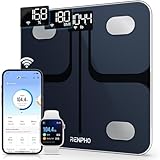 RENPHO Körperfettwaage, Intelligente WLAN-Smart-Waage Bluetooth Personenwaage,...