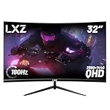 LXZ 32 Inch Computer Monitor 1500R, 2K QHD (2560 * 1440) 180Hz Frameless Display...