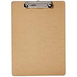 Amazon Basics Hartplatten-Klemmbrett - 10er-Pack, Braun