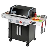 Theo Klein 9445 Weber Grill Genesis aus Holz inklusive Einsätze für Steak,...