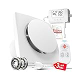 SBONNI Badlüfter mit Feuchtigkeitssensor Temperatursensor Timer - 3 Stufen WC...