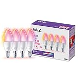 WiZ Tunable White and Color LED Lampen E14 4-er Pack (470 lm), 40 W Lampen mit...