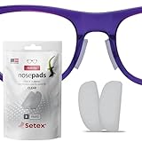 Setex Gecko Grip 1,8 mm Anti-Rutsch-Nasenpads für Brillen, (5 transparente Paare), Innovative Mikrostrukturierte Fasern
