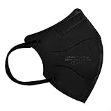 TBOC FFP2 Masken - [Pack 40 Einheiten] Einwegmasken [Schwarz] Fünf Schichten...