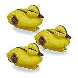 Relaxdays Teichenten, Entenküken, schwimmende Baby-Enten, Kunststoff,...