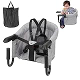 Peviasot Tischsitz Baby, Faltbarer Kindersitz, mit Tragetasche | für zu Hause...