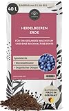 Bio Saure Erde für Heidelbeeren & Blaubeeren 40 L - Beeren-Erde mit 100 Tage...