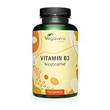 Vitamin B3 Niacin | Hochdosiert: 500 mg Nicotinamid | 180 Kapseln - 6...