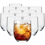 KONZEPT Tumbler Gläser Set 12-teilig (300 ml) – kristallklar & bruchfest,...