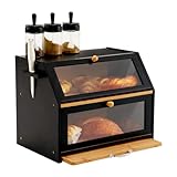 YOUDENOVA Brotkasten Bambus Eco Brotbox Brotkorb mit Schneidebrett...