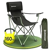 Dunlop Campingstuhl faltbar XXL - Luxus Camping Stuhl leicht mit weich...