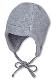 Sterntaler Unisex Kinder Aus Microfleece Mütze, Silber Melange, 37 EU