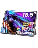 HGFRTEE Portable Monitor 18,5 Zoll,1920x1080 FHD,16:9,Blendfrei,IPS, 178°...