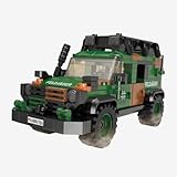 BlueBrixx Pro 107590 – Geländewagen Wolf, Bundeswehr aus Klemmbausteinen mit...