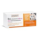 IBU-ratiopharm 400 mg akut Schmerztabletten: Bewährt bei Schmerzen und Fieber....