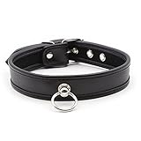 Hanyi Dame Punk Leder SM Halsband mit O-ring Einstellbar Halskette Sklave Sex...