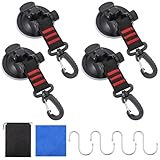 Yimomoyi Saugnapf Haken Camping, 4 Stücke Saughaken Extra Stark mit 360°...