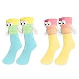 2 Paar Lustige Socken mit magnetischen Händen,Perfekt für jeden Anlass wie...