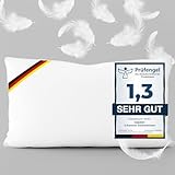 Made in Germany Daunenkissen 40x80 cm - 3-Kammer Daunenkissen 40x80 - Kopfkissen...