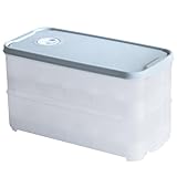Stapelbare Eierbox für Kühlschrank & Transport, 20 Eier, 2 Schichten,...