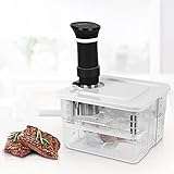 Sous Vide Behälter 7 in 1 Set 12L mit Deckel und Rack, für Garer Stick...