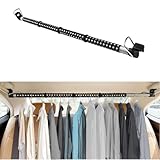 Duscdesp Teleskop Auto Kleiderbügel, Metall Kleiderstange für Aufbewahrung von...