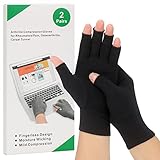 2-Paar Arthritis-Kompressionshandschuhe zur Linderung von rheumatoider...