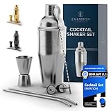 EMPATION Cocktail Shaker, 7-teiliges Cocktail Set - 700 ml Cobbler Shaker aus...