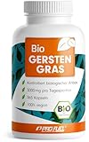 Bio Gerstengras Kapseln 365x - optimal hochdosiert mit 3000 mg...