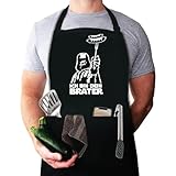 SUE'S DAY Grillschürze für Männer,Star Wars Schürze,Kochschürze Herren mit...