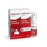 Mykosert Fußpilz Spray: Antimykotikum bei Hautpilz & Fußpilz, fungizid, mit...