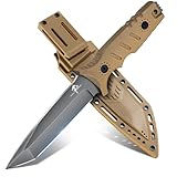Purple Dragon Outdoor Messer Survival Messer mit Kydex Scheide, Jagdmesser...