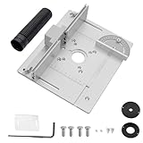 3-teiliges Set Frästisch Einlegeplatte, Aluminium Frästisch für Oberfräse...