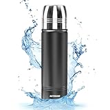 Thermoskanne,Thermosflasche 100% Auslaufsicherer-500ML，750ML，350ML Edelstahl...