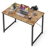 CubiCubi Schreibtisch, Kleiner Computertisch, 80 x 40 x 75 cm Bürotisch, für...