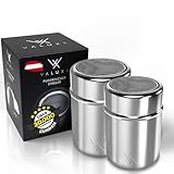 VALUXE® Puderzuckerstreuer Set in 2 Größen - Edelstahl Kakaostreuer mit...