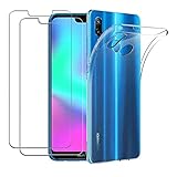 iLiebe Huawei P20 Lite Hülle + Panzerglas,[1 Hülle + 2 Panzerglas]...