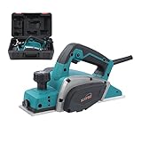 KATSU Elektrischer Hobel 600 W Elektro Hobelmaschine Elektrohobel Handhobel mit...