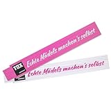 TOX 09969002 Meterstab 2 mtr. pink/weiß, mit Aufdruck Mädels machen´s selber,...